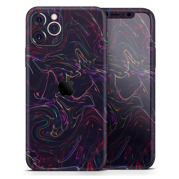 Liquid Abstract Paint Remix V26 - Skin-Kit compatible with the Apple iPhone 12, 12 Pro Max, 12 Mini, 11 Pro or 11 Pro Max (All iPhones Available)