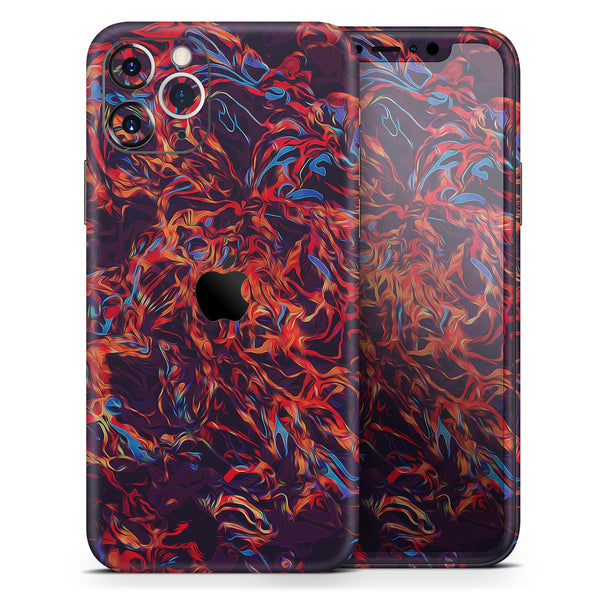 Liquid Abstract Paint Remix V27 - Skin-Kit compatible with the Apple iPhone 12, 12 Pro Max, 12 Mini, 11 Pro or 11 Pro Max (All iPhones Available)