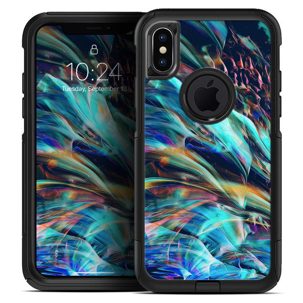 Liquid Abstract Paint Remix V28 - Skin Kit for the iPhone OtterBox Cases