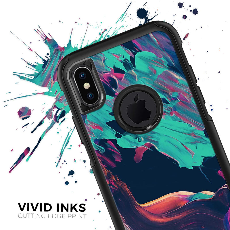 Liquid Abstract Paint Remix V31 - Skin Kit for the iPhone OtterBox Cases