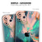 Liquid Abstract Paint Remix V39 - Skin-Kit compatible with the Apple iPhone 12, 12 Pro Max, 12 Mini, 11 Pro or 11 Pro Max (All iPhones Available)