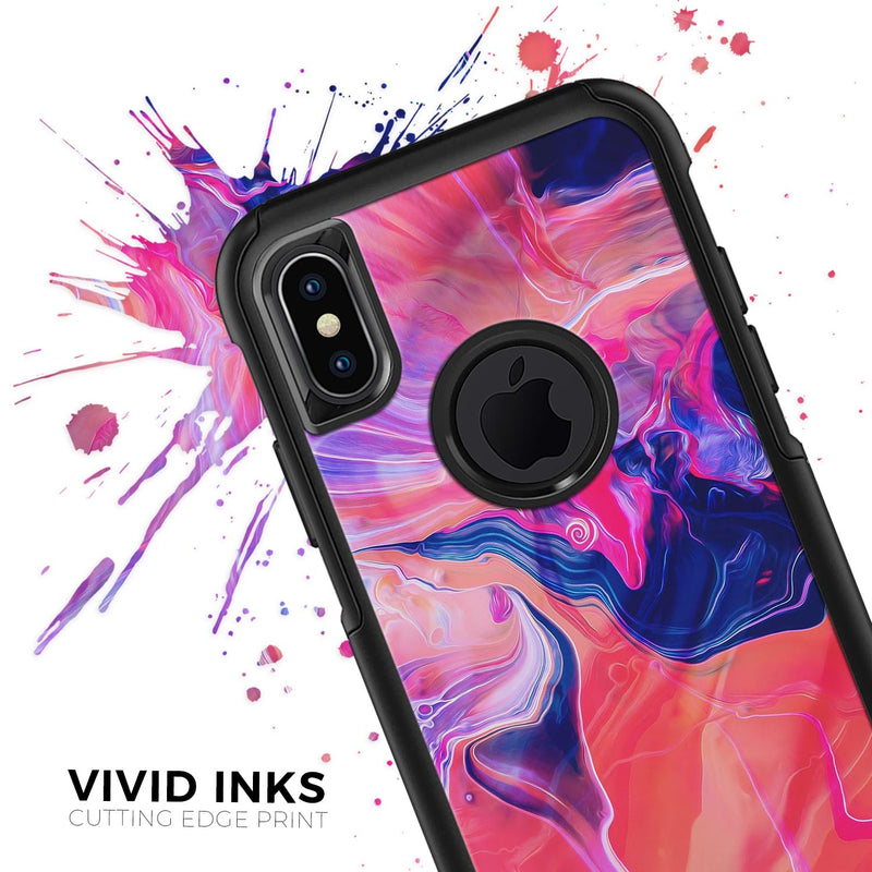 Liquid Abstract Paint Remix V44 - Skin Kit for the iPhone OtterBox Cases