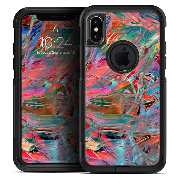 Liquid Abstract Paint Remix V45 - Skin Kit for the iPhone OtterBox Cases