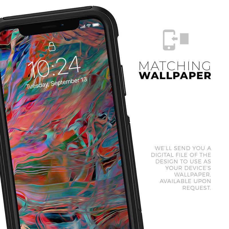 Liquid Abstract Paint Remix V45 - Skin Kit for the iPhone OtterBox Cases