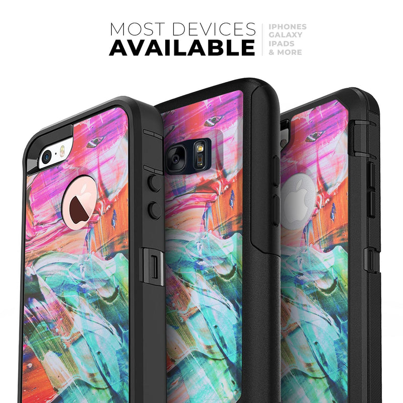 Liquid Abstract Paint Remix V55 - Skin Kit for the iPhone OtterBox Cases