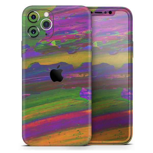 Liquid Abstract Paint Remix V57 - Skin-Kit compatible with the Apple iPhone 12, 12 Pro Max, 12 Mini, 11 Pro or 11 Pro Max (All iPhones Available)