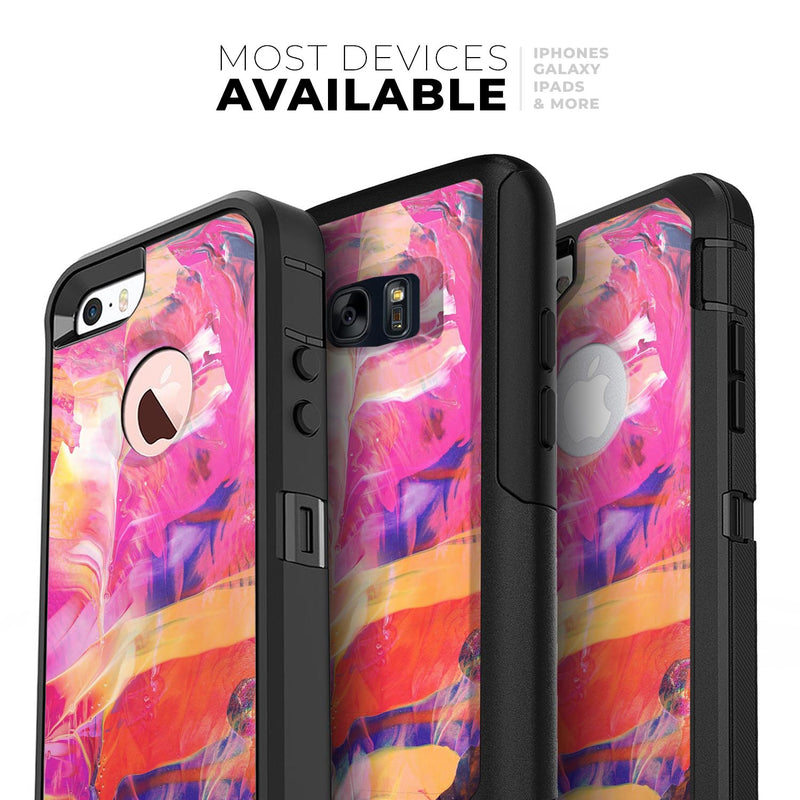 Liquid Abstract Paint Remix V68 - Skin Kit for the iPhone OtterBox Cases