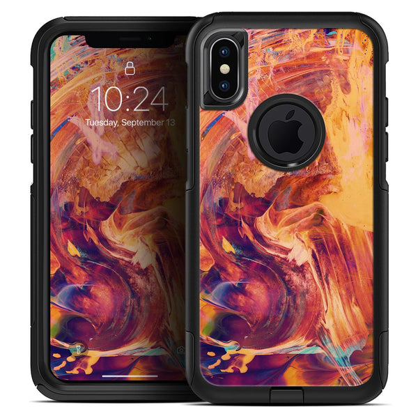 Liquid Abstract Paint Remix V70 - Skin Kit for the iPhone OtterBox Cases