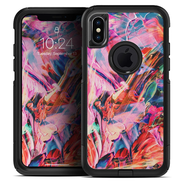 Liquid Abstract Paint Remix V73 - Skin Kit for the iPhone OtterBox Cases