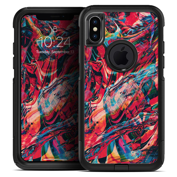Liquid Abstract Paint Remix V87 - Skin Kit for the iPhone OtterBox Cases
