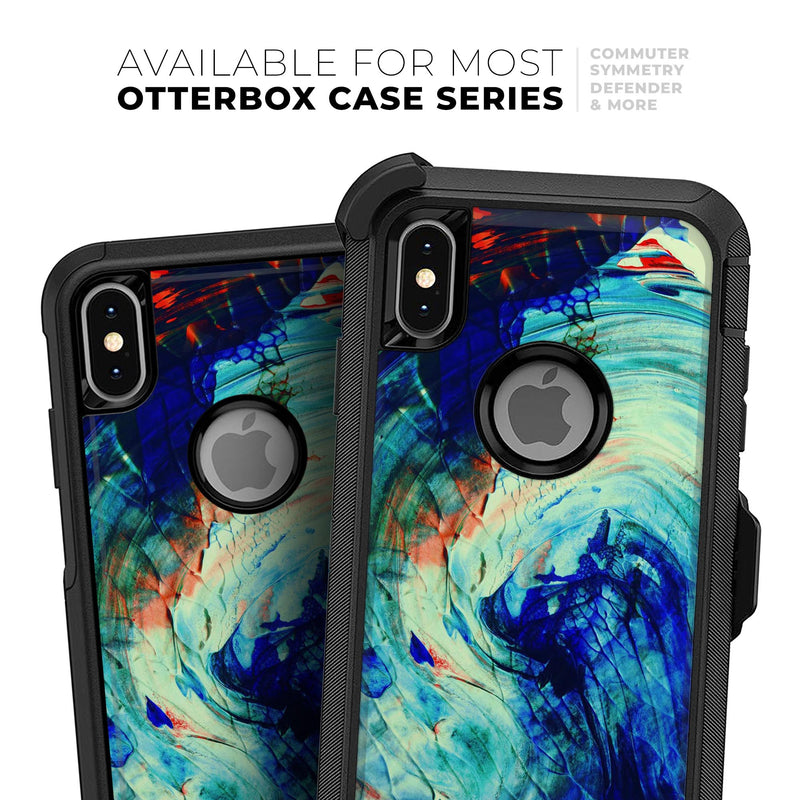 Liquid Abstract Paint Remix V93 - Skin Kit for the iPhone OtterBox Cases