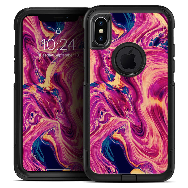 Liquid Abstract Paint Remix V95 - Skin Kit for the iPhone OtterBox Cases