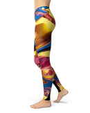 Liquid Abstract Paint V11 - All Over Print Womens Leggings / Yoga or Workout Pants