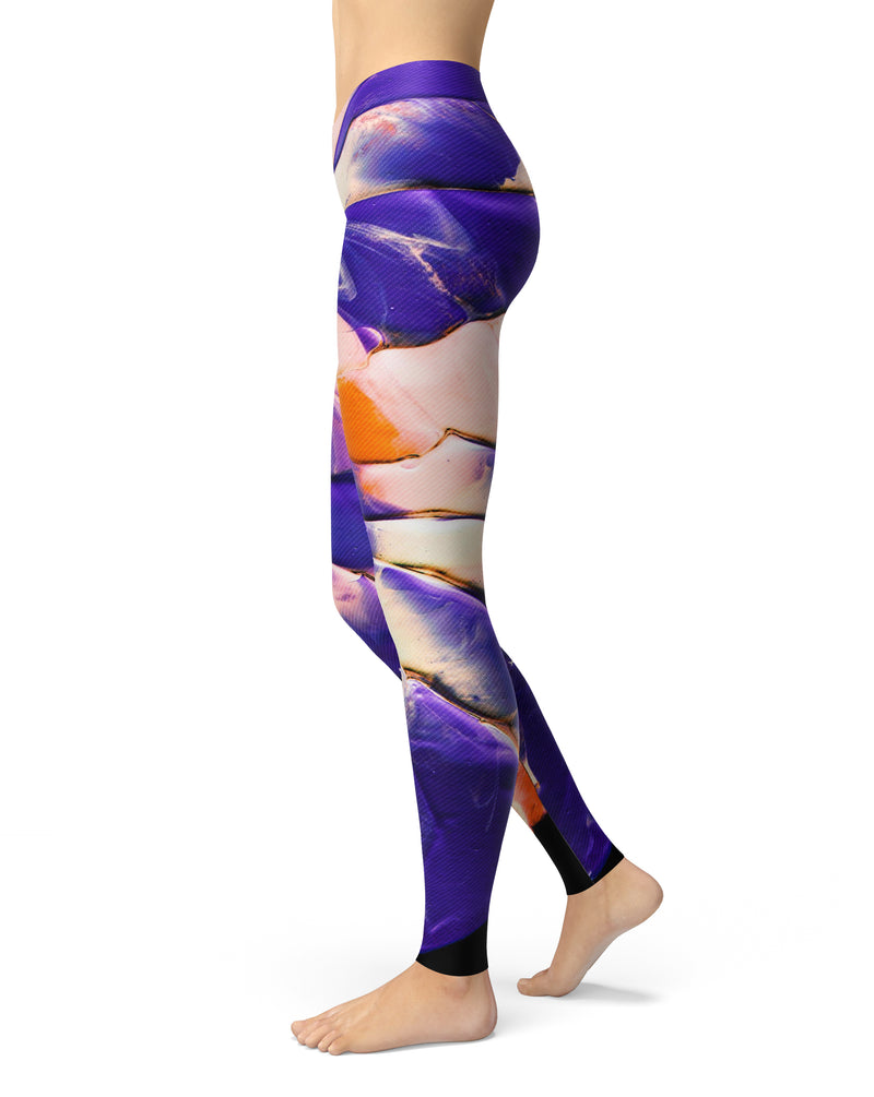 Liquid Abstract Paint V13 - All Over Print Womens Leggings / Yoga or Workout Pants