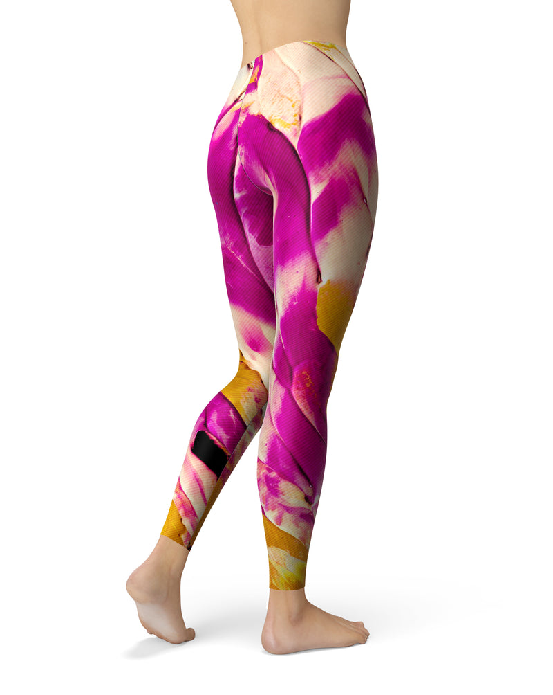 Liquid Abstract Paint V15 - All Over Print Womens Leggings / Yoga or Workout Pants
