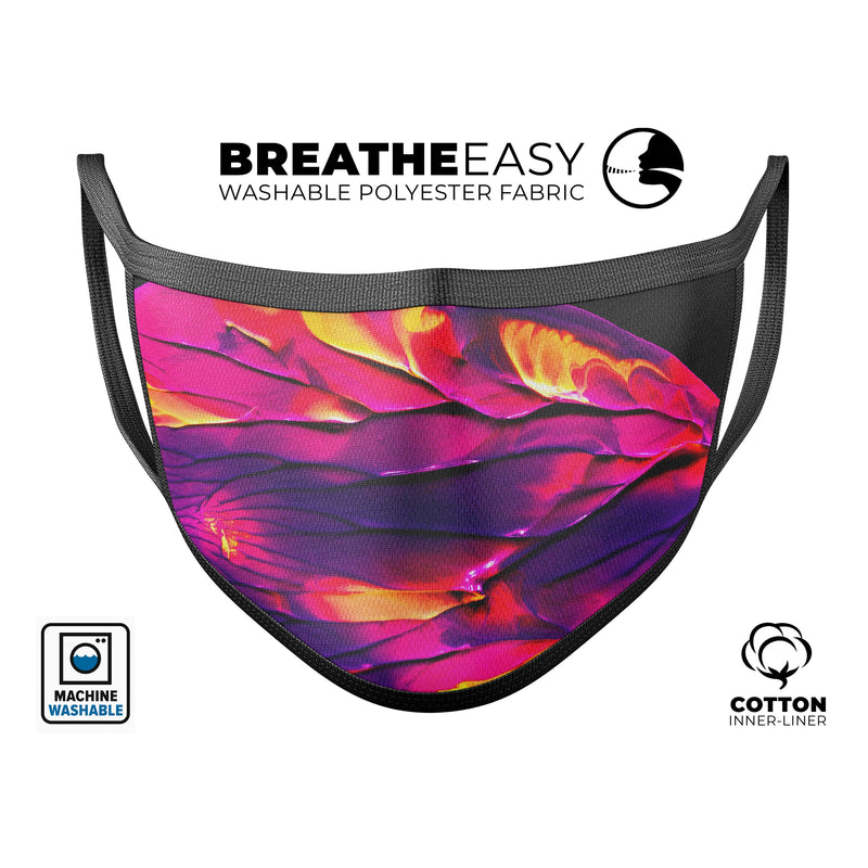 Liquid Abstract Paint V17 - Made in USA Mouth Cover Unisex Anti-Dust Cotton Blend Reusable & Washable Face Mask with Adjustable Sizing for Adult or Child