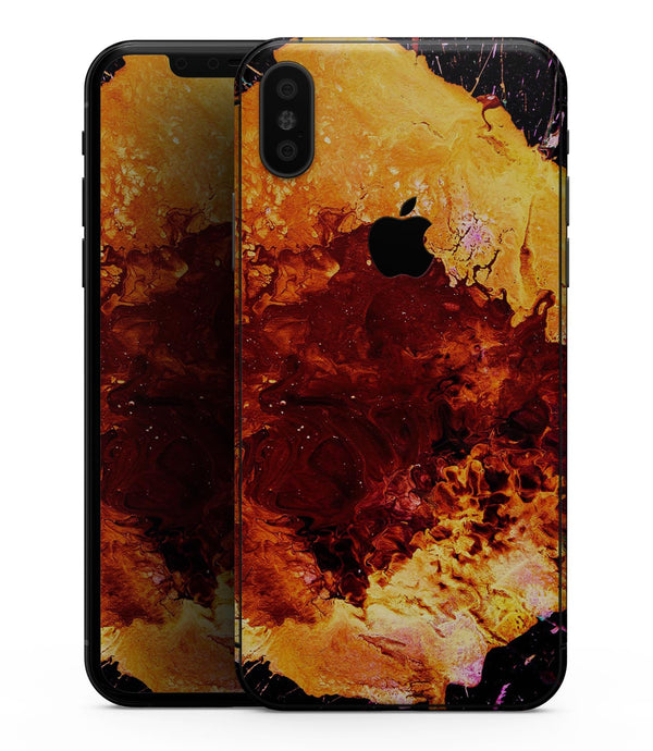 Liquid Abstract Paint V18 - iPhone XS MAX, XS/X, 8/8+, 7/7+, 5/5S/SE Skin-Kit (All iPhones Avaiable)