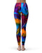 Liquid Abstract Paint V19 - All Over Print Womens Leggings / Yoga or Workout Pants