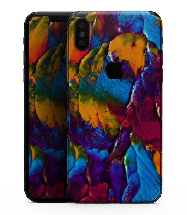Liquid Abstract Paint V19 - iPhone XS MAX, XS/X, 8/8+, 7/7+, 5/5S/SE Skin-Kit (All iPhones Avaiable)