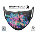 Liquid Abstract Paint V20 - Made in USA Mouth Cover Unisex Anti-Dust Cotton Blend Reusable & Washable Face Mask with Adjustable Sizing for Adult or Child