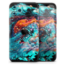 Liquid Abstract Paint V21 - Skin-Kit compatible with the Apple iPhone 12, 12 Pro Max, 12 Mini, 11 Pro or 11 Pro Max (All iPhones Available)