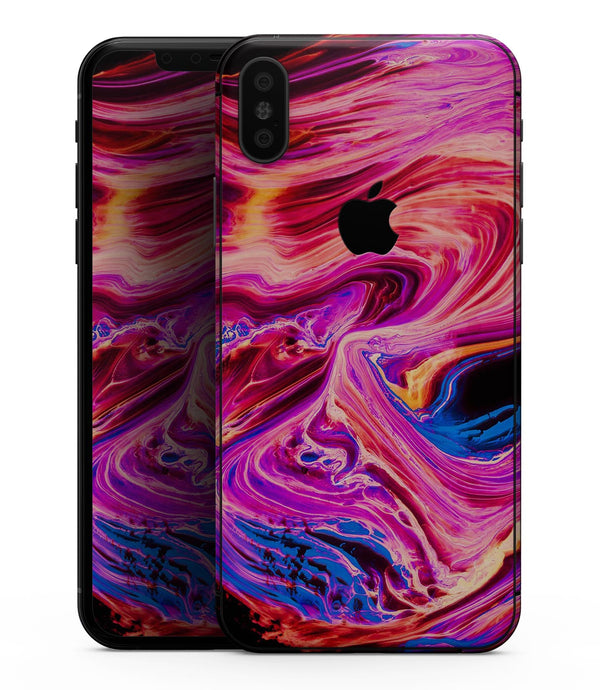 Liquid Abstract Paint V24 - iPhone XS MAX, XS/X, 8/8+, 7/7+, 5/5S/SE Skin-Kit (All iPhones Avaiable)
