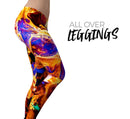 Liquid Abstract Paint V25 - All Over Print Womens Leggings / Yoga or Workout Pants