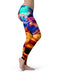 Liquid Abstract Paint V26 - All Over Print Womens Leggings / Yoga or Workout Pants
