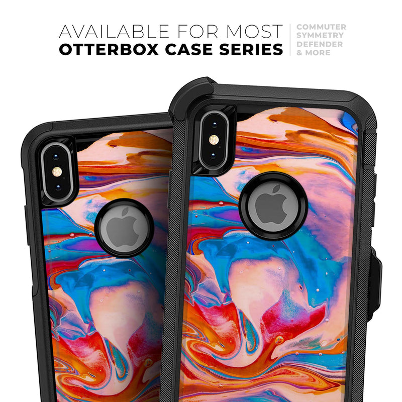 Liquid Abstract Paint V28 - Skin Kit for the iPhone OtterBox Cases
