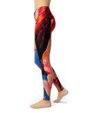 Liquid Abstract Paint V30 - All Over Print Womens Leggings / Yoga or Workout Pants