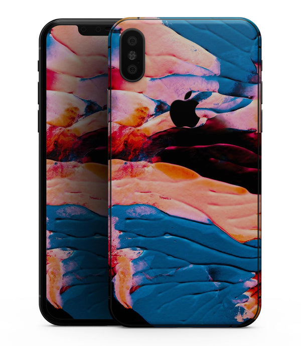 Liquid Abstract Paint V30 - iPhone XS MAX, XS/X, 8/8+, 7/7+, 5/5S/SE Skin-Kit (All iPhones Avaiable)