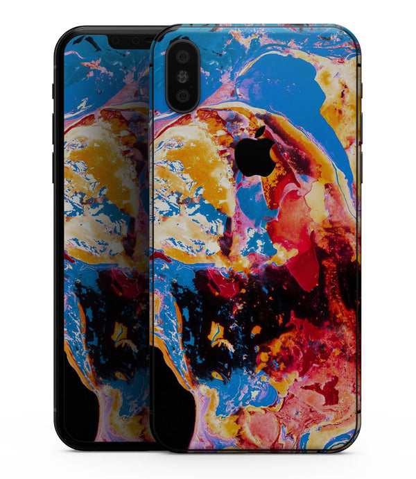 Liquid Abstract Paint V31 - iPhone XS MAX, XS/X, 8/8+, 7/7+, 5/5S/SE Skin-Kit (All iPhones Avaiable)