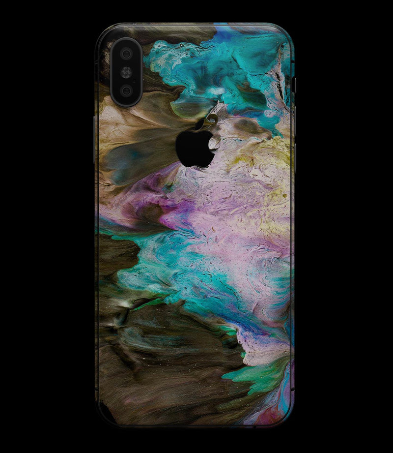 Liquid Abstract Paint V36 - iPhone XS MAX, XS/X, 8/8+, 7/7+, 5/5S/SE Skin-Kit (All iPhones Avaiable)