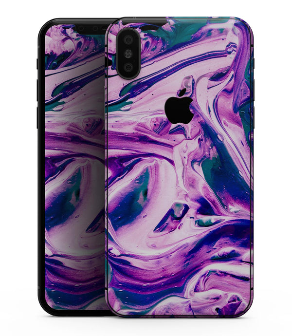 Liquid Abstract Paint V37 - iPhone XS MAX, XS/X, 8/8+, 7/7+, 5/5S/SE Skin-Kit (All iPhones Avaiable)