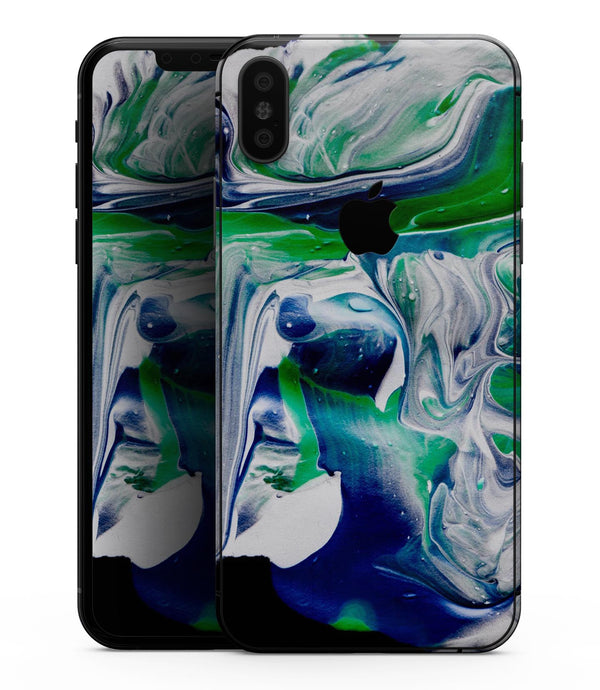Liquid Abstract Paint V39 - iPhone XS MAX, XS/X, 8/8+, 7/7+, 5/5S/SE Skin-Kit (All iPhones Avaiable)