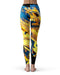 Liquid Abstract Paint V43 - All Over Print Womens Leggings / Yoga or Workout Pants
