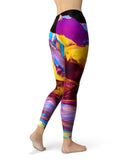 Liquid Abstract Paint V45 - All Over Print Womens Leggings / Yoga or Workout Pants