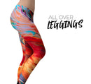 Liquid Abstract Paint V50 - All Over Print Womens Leggings / Yoga or Workout Pants