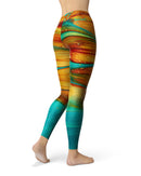 Liquid Abstract Paint V60 - All Over Print Womens Leggings / Yoga or Workout Pants