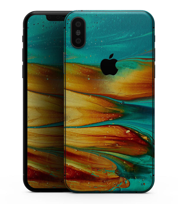 Liquid Abstract Paint V60 - iPhone XS MAX, XS/X, 8/8+, 7/7+, 5/5S/SE Skin-Kit (All iPhones Avaiable)