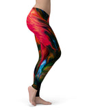 Liquid Abstract Paint V61 - All Over Print Womens Leggings / Yoga or Workout Pants