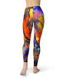 Liquid Abstract Paint V63 - All Over Print Womens Leggings / Yoga or Workout Pants