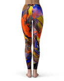 Liquid Abstract Paint V63 - All Over Print Womens Leggings / Yoga or Workout Pants