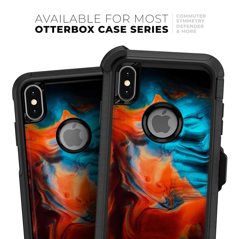 Liquid Abstract Paint V64 - Skin Kit for the iPhone OtterBox Cases