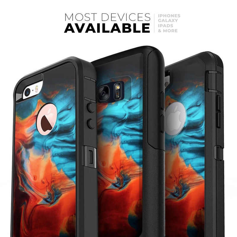 Liquid Abstract Paint V64 - Skin Kit for the iPhone OtterBox Cases