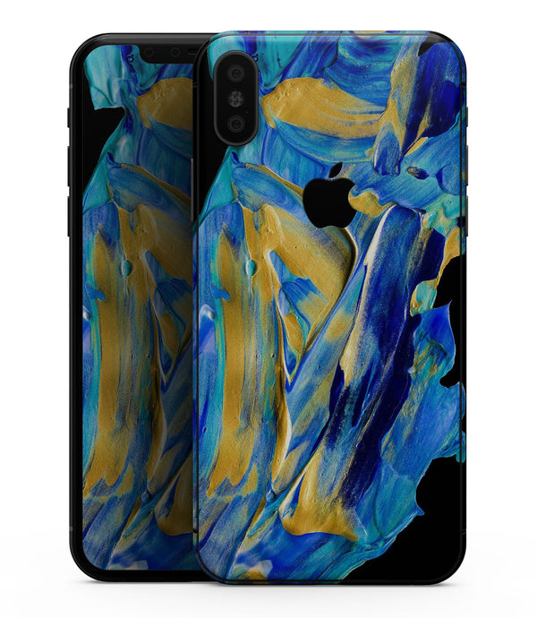 Liquid Abstract Paint V65 - iPhone XS MAX, XS/X, 8/8+, 7/7+, 5/5S/SE Skin-Kit (All iPhones Avaiable)