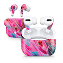 Liquid Abstract Paint V67 - Full Body Skin Decal Wrap Kit for the Wireless Bluetooth Apple Airpods Pro, AirPods Gen 1 or Gen 2 with Wireless Charging