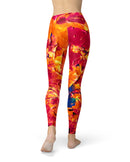 Liquid Abstract Paint V6 - All Over Print Womens Leggings / Yoga or Workout Pants