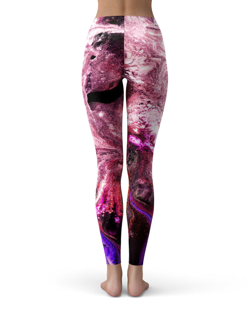 Liquid Abstract Paint V70 - All Over Print Womens Leggings / Yoga or Workout Pants