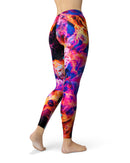 Liquid Abstract Paint V74 - All Over Print Womens Leggings / Yoga or Workout Pants